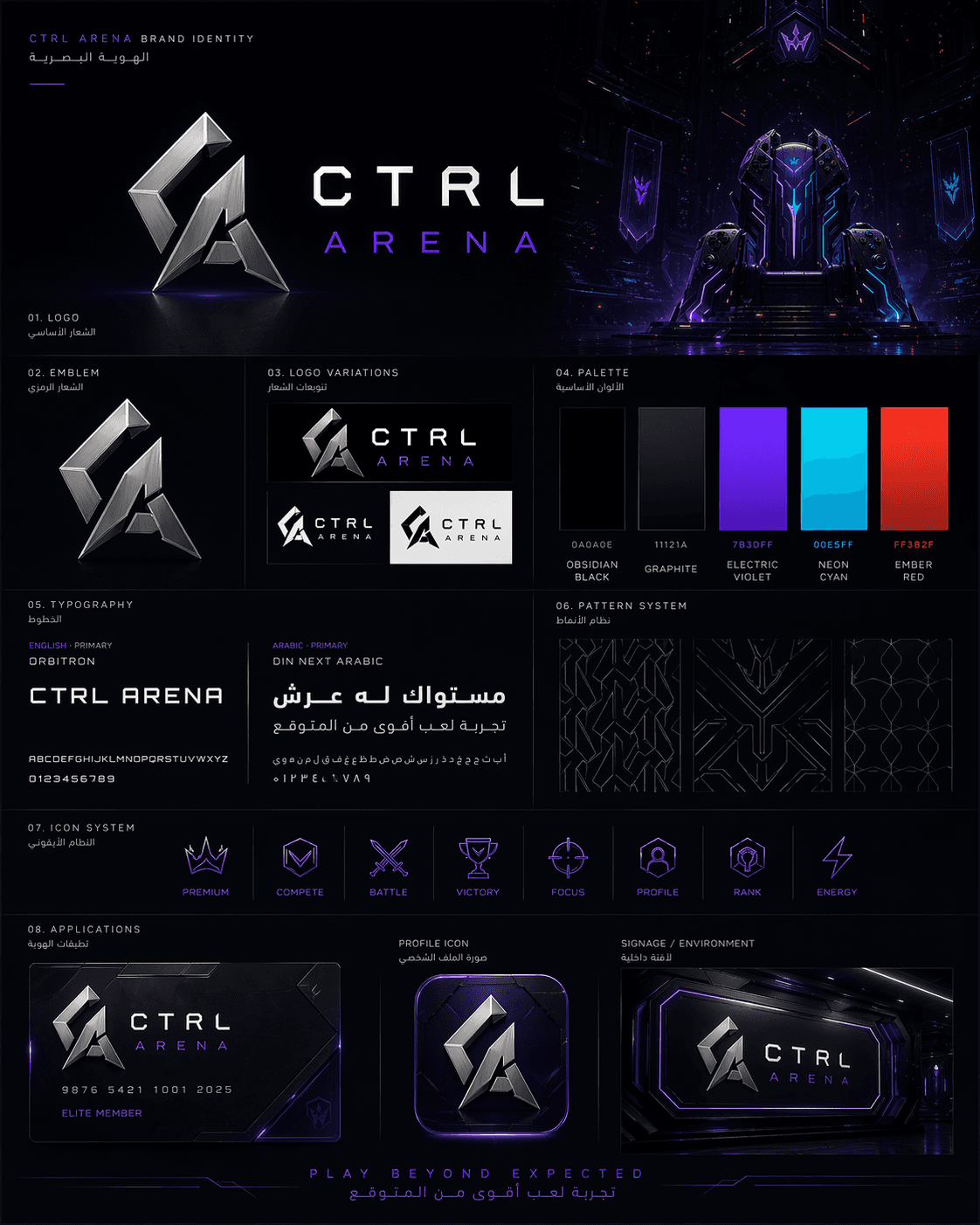 CTRL Arena Identity system 1